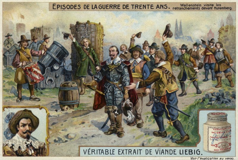 Wallenstein besøkte skanse før Nürnberg, 1632 av European School
