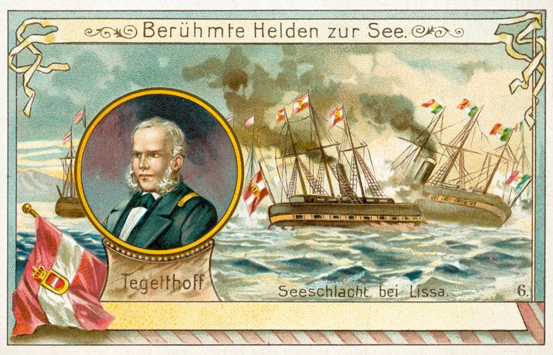 Wilhelm von Tegetthof, østerriksk admiral, og slaget ved Lissa av European School