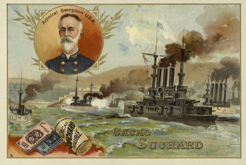 William Sampson , amerikansk admiral, spansk-amerikansk krig, 1898 av European School