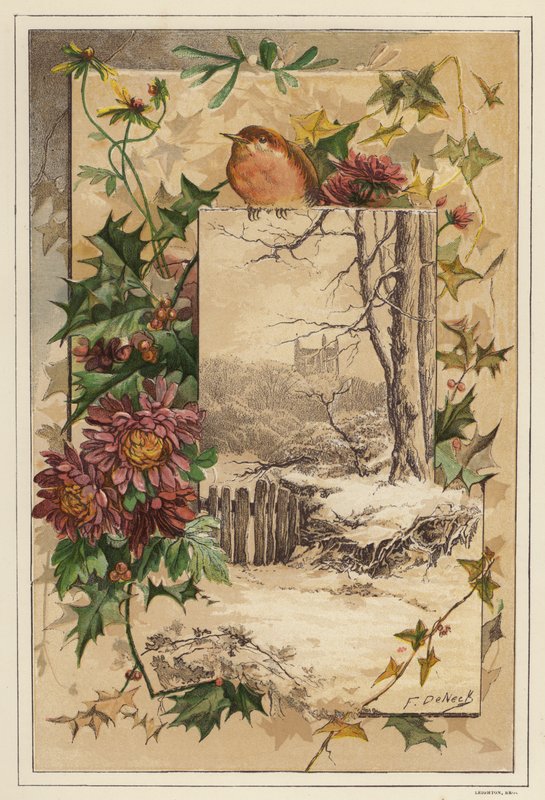 Vinter (farge litho) av European School