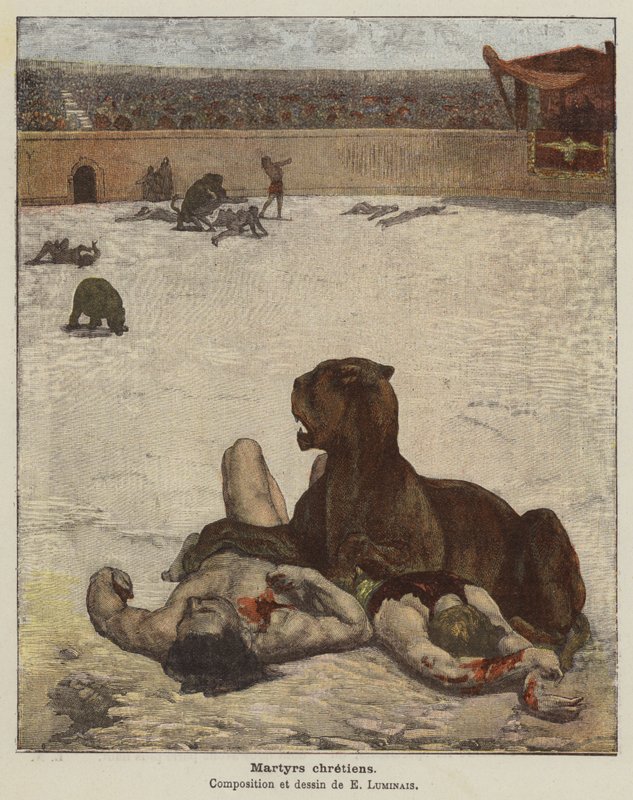 Kristne martyrer av Evariste Vital Luminais