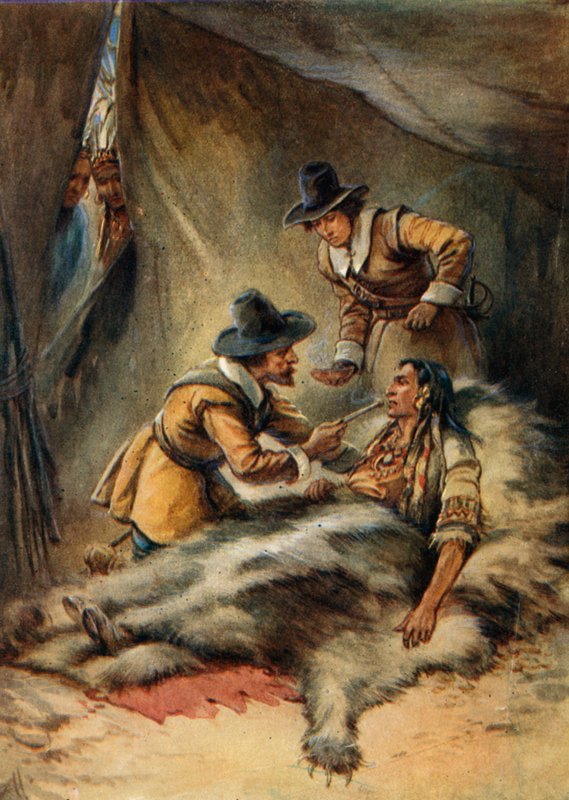 Illustrasjon for de unge pilegrimer av Evelyn Stuart Hardy