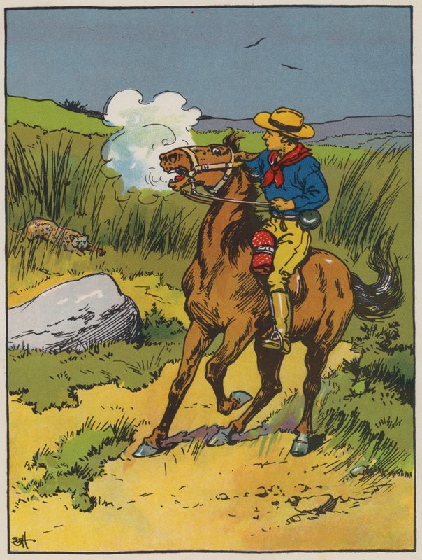 Lost in the Veldt (farge litho) av Evelyn Stuart Hardy