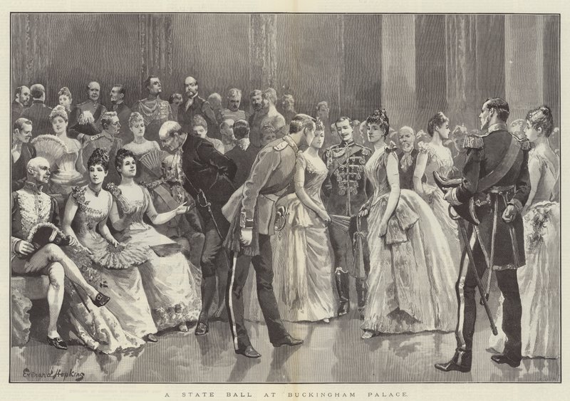 Et statsball på Buckingham Palace av Everard Hopkins