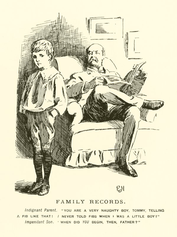 Familieposter (gravering) av Everard Hopkins