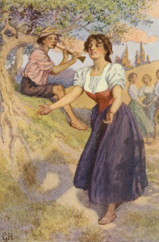 Illustrasjon for A Sentimental Journey av Laurence Sterne av Everard Hopkins