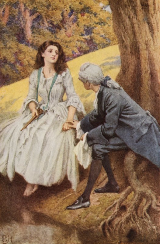 Illustrasjon for A Sentimental Journey av Laurence Sterne av Everard Hopkins