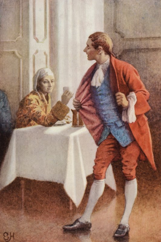 Illustrasjon for A Sentimental Journey av Laurence Sterne av Everard Hopkins