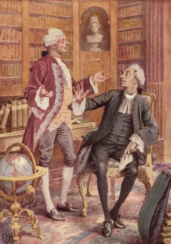 Illustrasjon for A Sentimental Journey av Laurence Sterne av Everard Hopkins