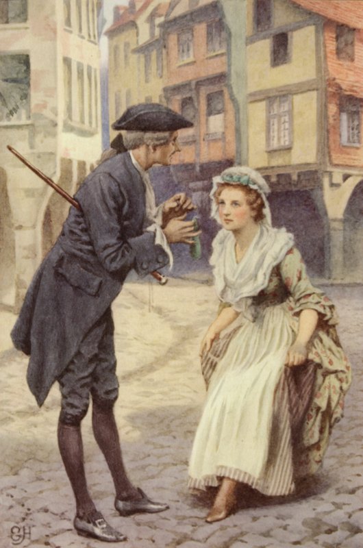 Illustrasjon for A Sentimental Journey av Laurence Sterne av Everard Hopkins