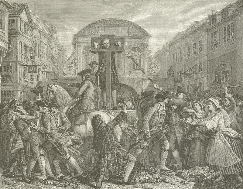 Daniel Defoe i søylen, 1703 av Eyre Crowe