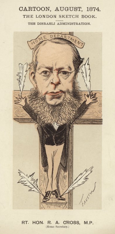 R A Cross, britisk konservativ politiker og innenriksminister i regjeringen til Benjamin Disraeli av Faustin (b.1847)