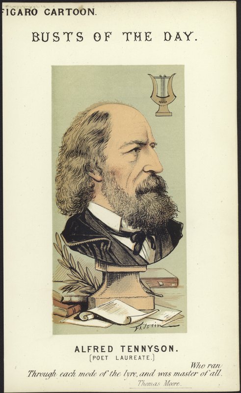 Karikatur av Alfred Tennyson av Faustin