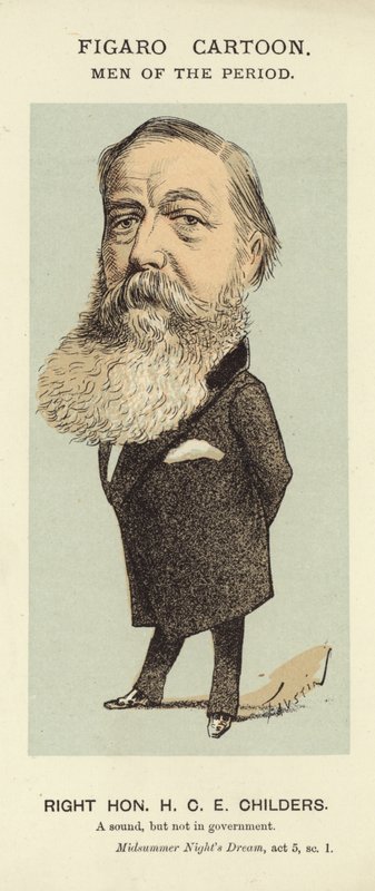 Portrett av H C E Childers av Faustin