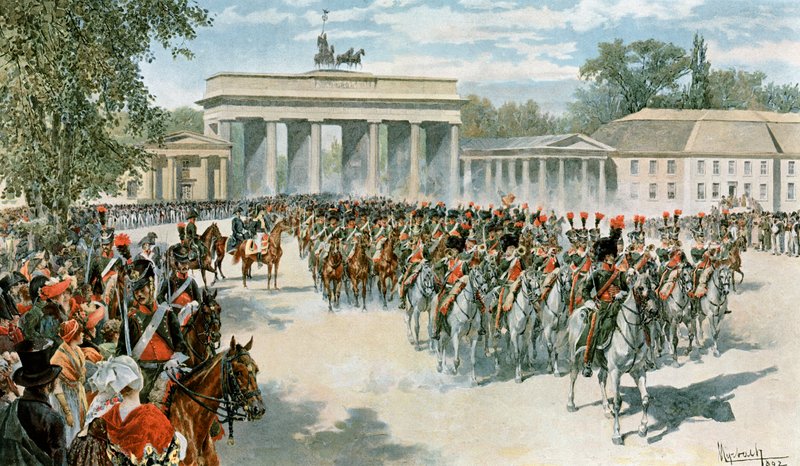 Den franske hærens inntreden i Berlin av Felicien baron de Myrbach Rheinfeld