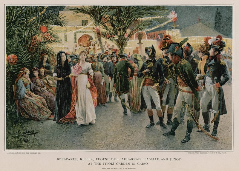 Samling i Tivoli i Kairo av Felicien baron de Myrbach Rheinfeld