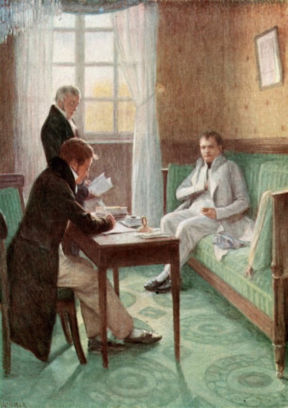 Napoleon ved St Helena av Felicien baron de Myrbach Rheinfeld