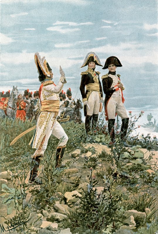 Prins Murat hilser keiseren av Felicien baron de Myrbach Rheinfeld