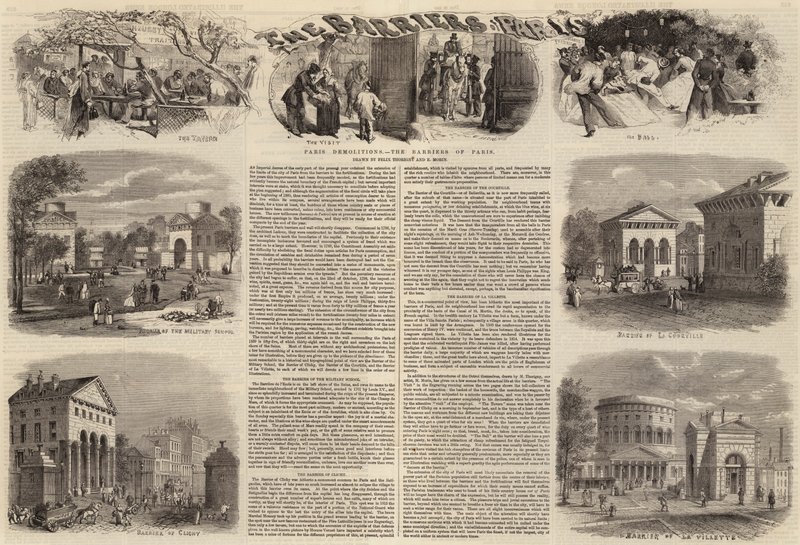 Paris Demolitions, Barrierene i Paris av Felix Thorigny