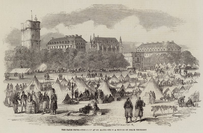 Paris-festene, leiren på St Maur av Felix Thorigny