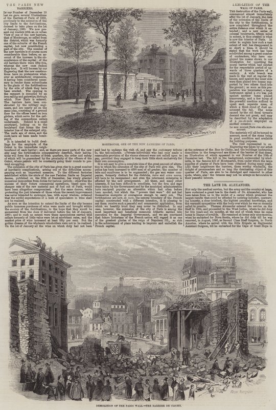 Paris nye barrierer av Felix Thorigny