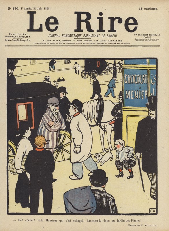 Illustrasjon for Le Rire av Felix Edouard Vallotton