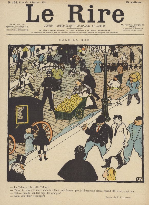 Illustrasjon for Le Rire av Felix Edouard Vallotton