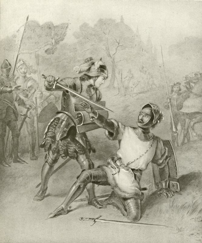 Første del av kong Henry VI. Akt I, Scene II (gravyr) av Felix Octavius Carr Darley