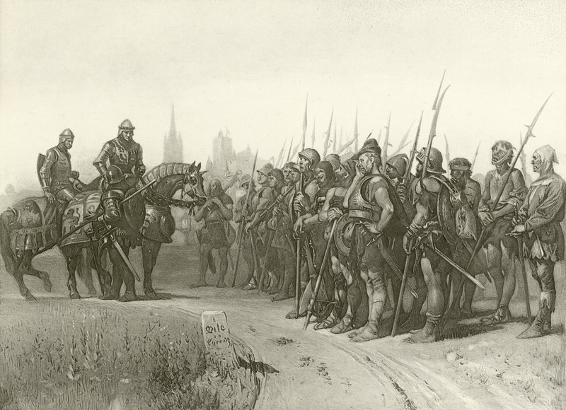 Første del av kong Henry IV. Akt IV, Scene II (gravyr) av Felix Octavius Carr Darley