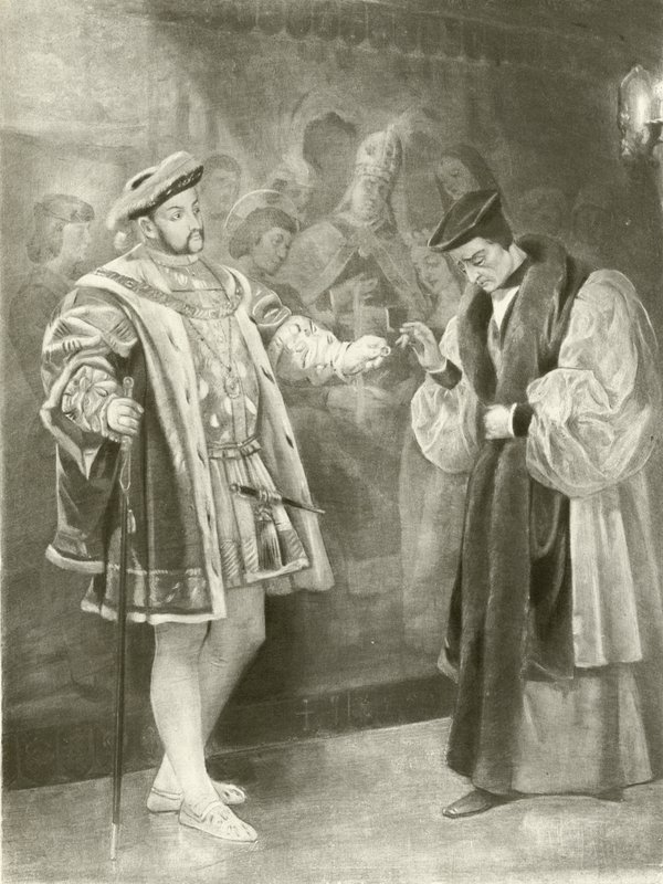 Kong Henrik VIII. Akt V, Scene I (gravyr) av Felix Octavius Carr Darley