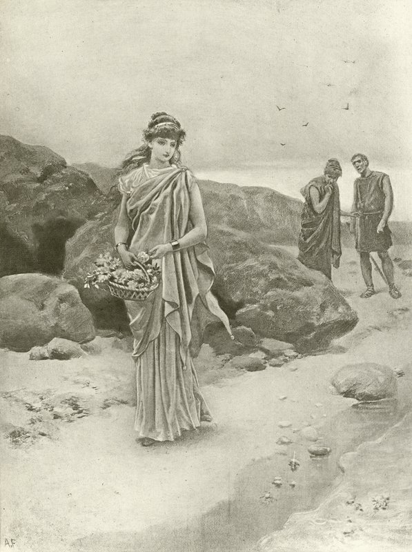 Perikles. Akt IV, Scene I (gravyr) av Felix Octavius Carr Darley