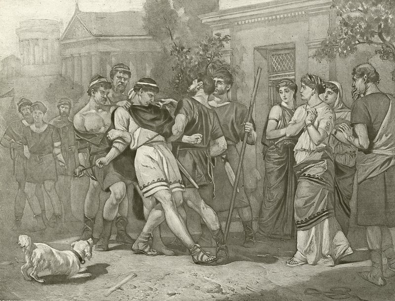 Feilens komedie. Akt IV, Scene IV (gravyr) av Felix Octavius Carr Darley
