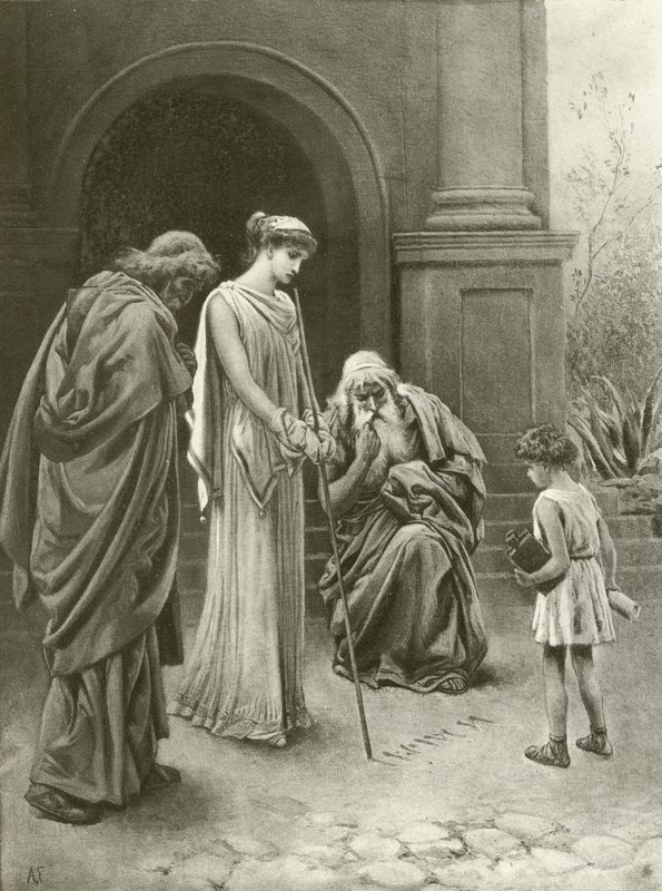 Titus Andronicus. Akt IV - Scene I (gravyr) av Felix Octavius Carr Darley