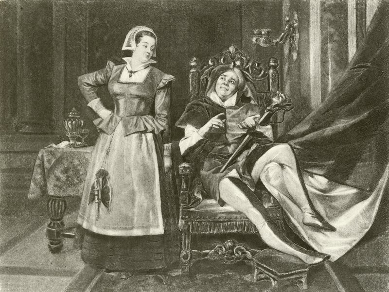 Tolvte natt. Akt I-Scene V (gravyr) av Felix Octavius Carr Darley