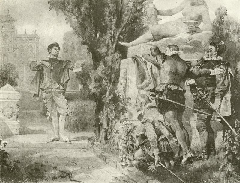 Tolvte natt. Akt I, Scene V (gravyr) av Felix Octavius Carr Darley