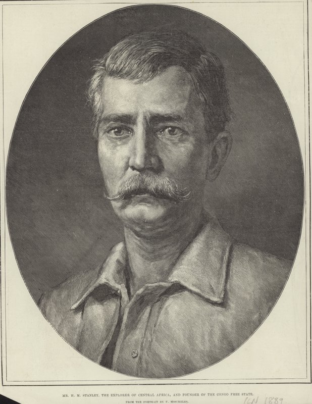 Henry Morton Stanley (gravering) av Felix Stone (after) Moscheles