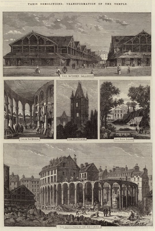 Paris-rivinger, transformasjon av tempelet av Felix Thorigny