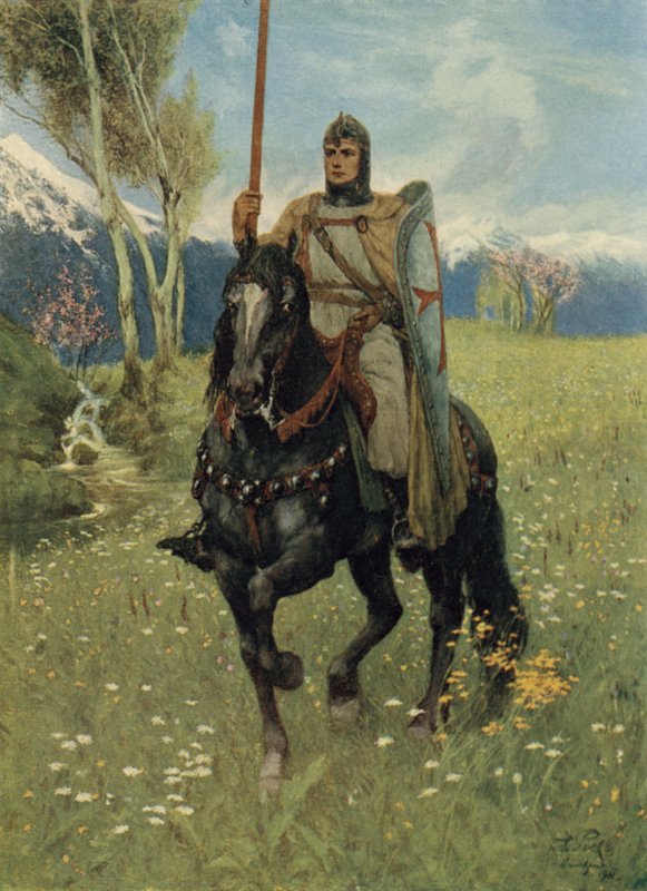 Dermed var det at Parsifal begynte sin pilegrimsreise av Ferdinand Lecke