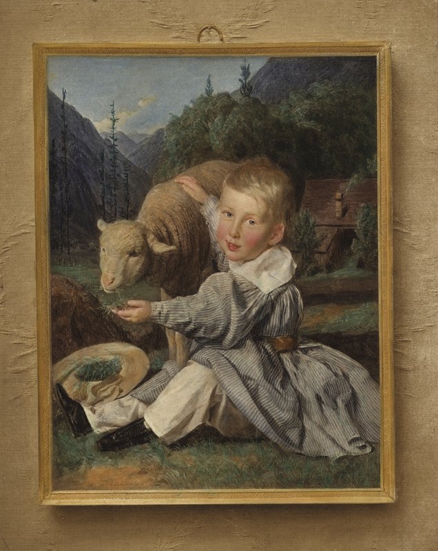 Portrett av Gustav von Arthaber som barn av Ferdinand Georg Waldmuller