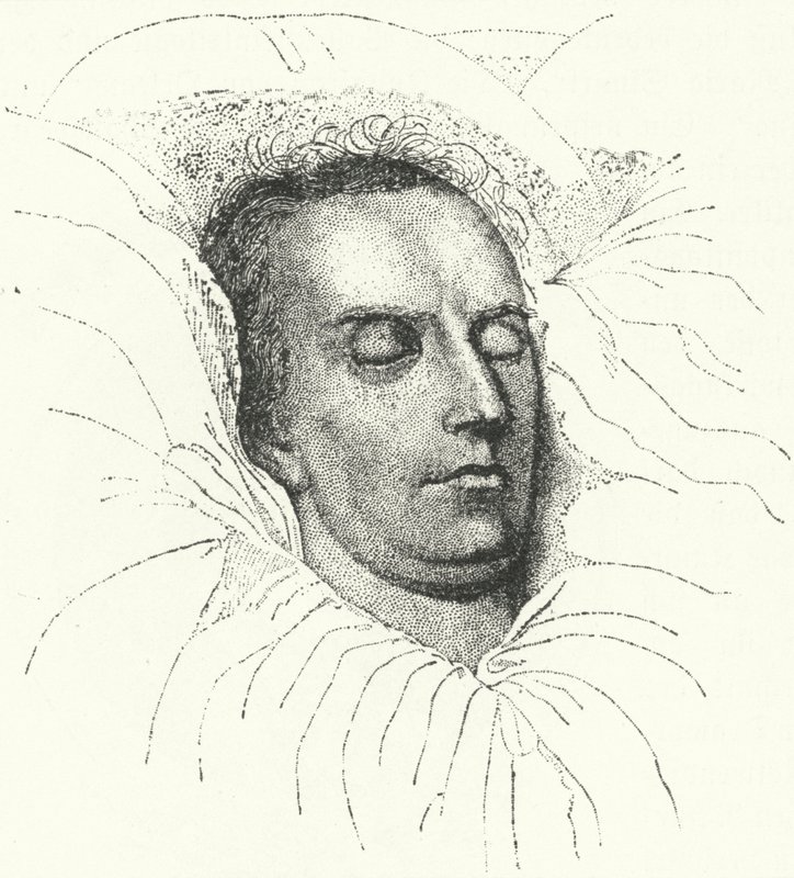 Den tyske poeten og dramatikeren Friedrich Schiller på dødsleie av Ferdinand Jagemann