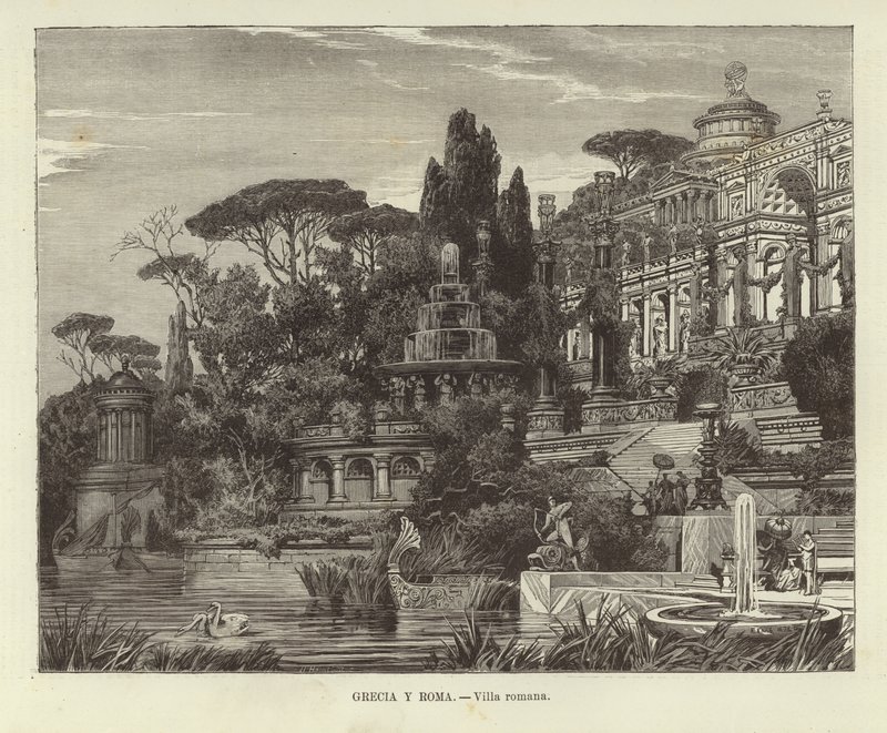 Hellas og Roma - romersk villa av Ferdinand Knab