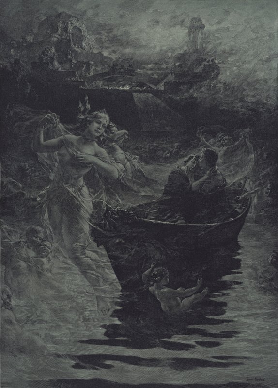En drøm (gravering) av Ferdinand Pacher