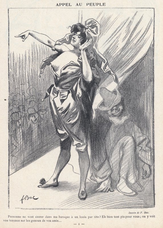 Appell til folket (litho) av Ferdinand Sigismund Bac