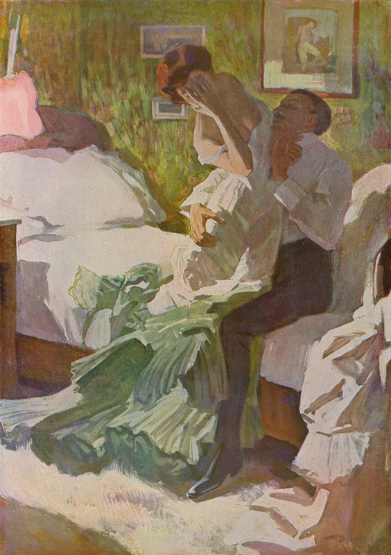 I karnevalets kjas og mas (farge litho) av Ferdinand von Reznicek