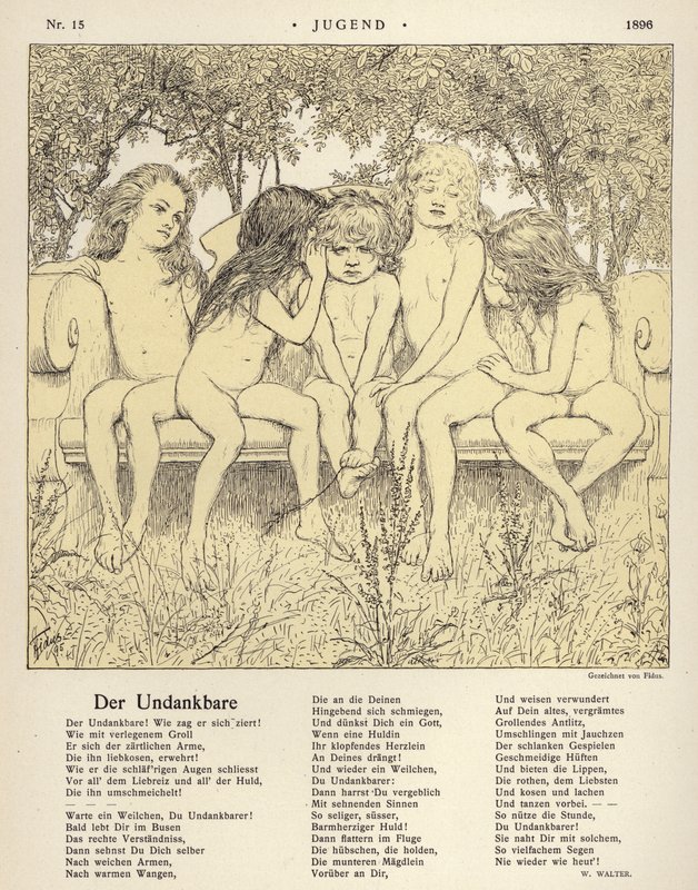 Den utakknemlige (litho) av Fidus