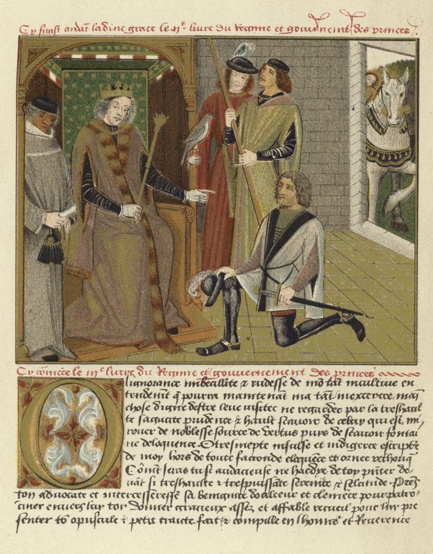 Side fra Regime and Government of Princes av Flemish School