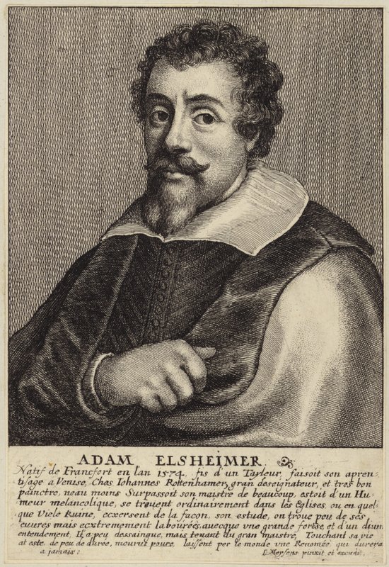 Portrett av Adam Elsheimer av Flemish School