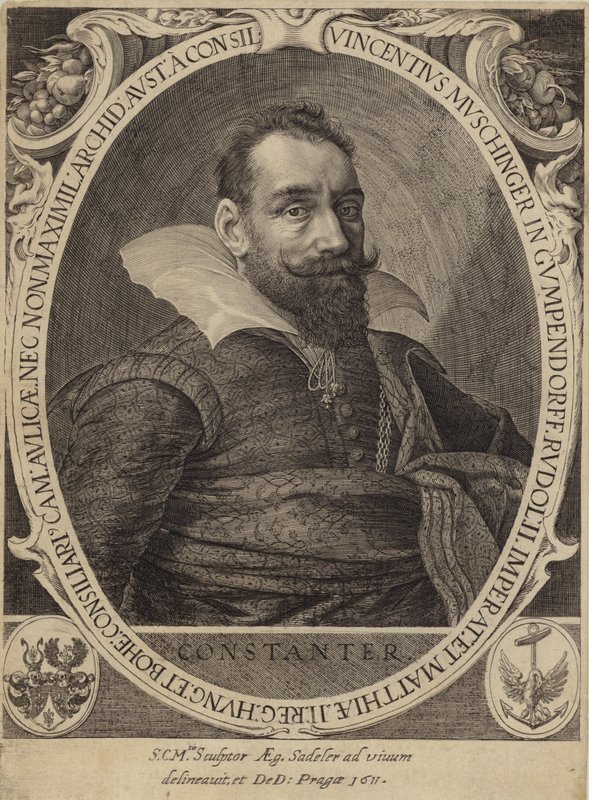 Portrett av Vincent Mussinger av Gumpendorff av Flemish School