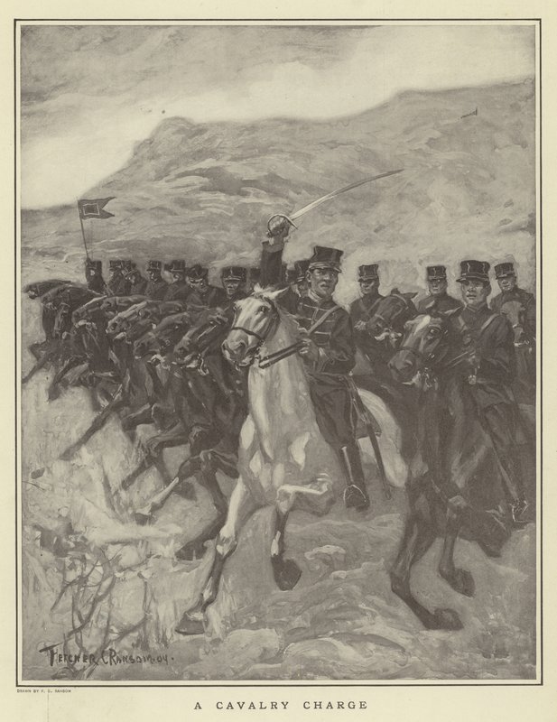 Et kavaleriangrep av Fletcher C. Ransom