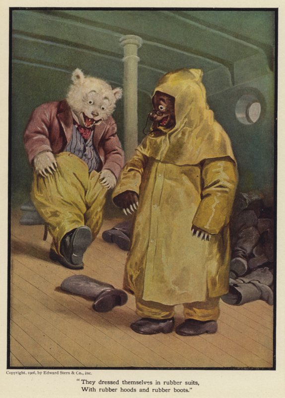 De kledde seg i gummidresser, med gummihetter og gummistøvler av Floyd V. Campbell